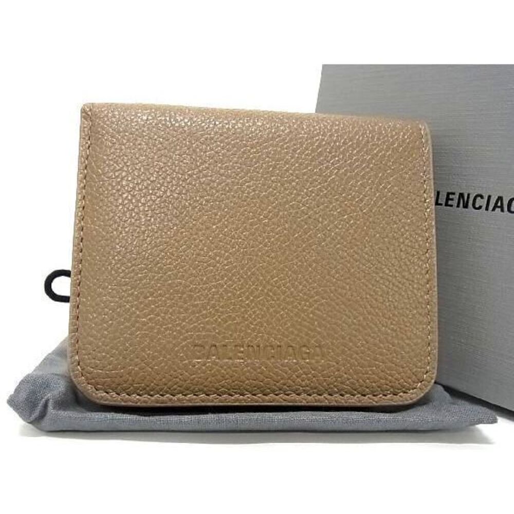 Balenciaga Balenciaga Leather Bi fold Wallet Billfold Brown